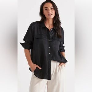 NEW Theory Notch Shirt Relaxed